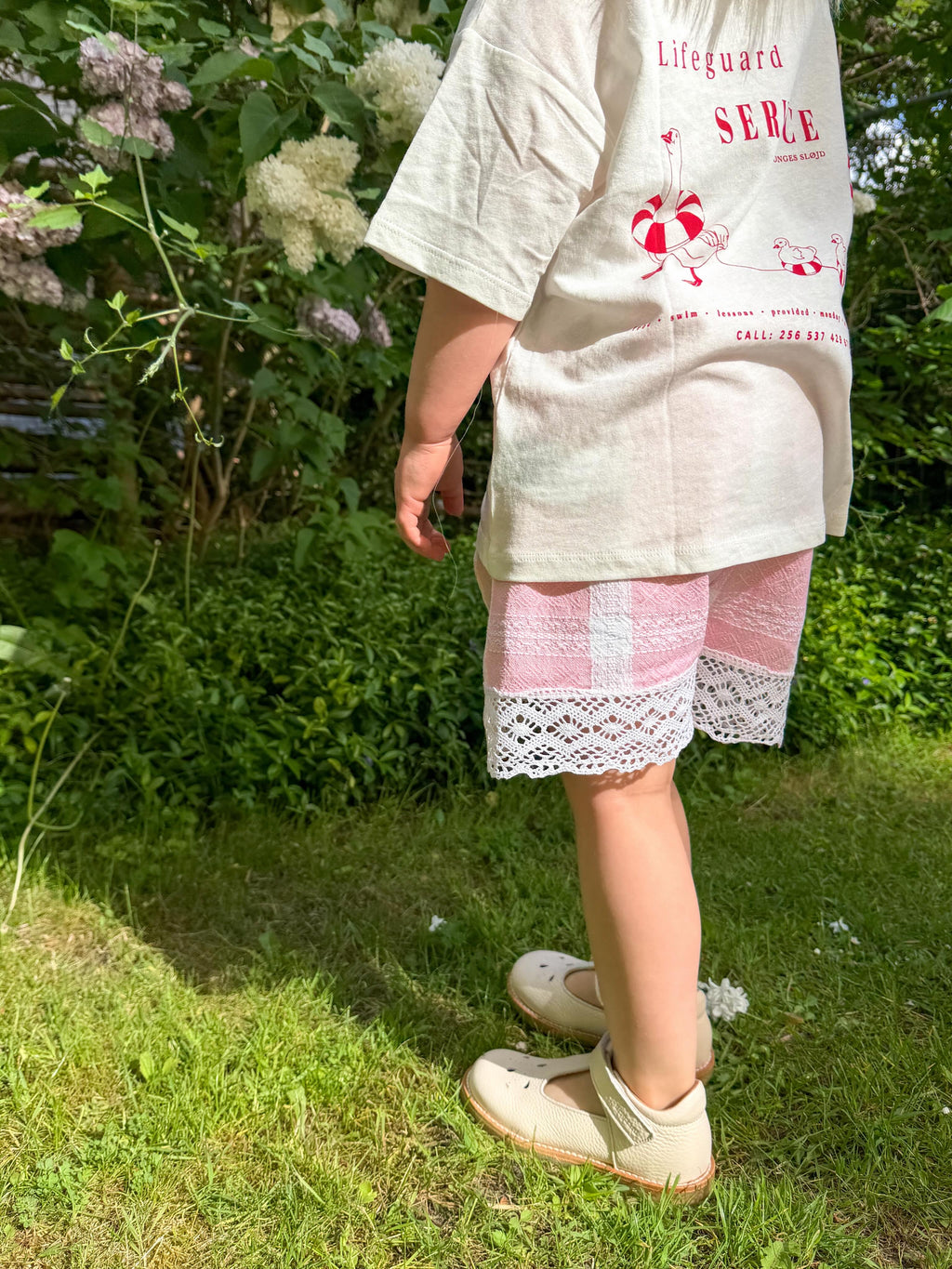 Lyserøde blondeshorts